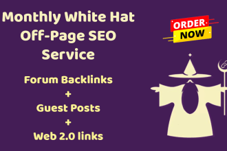 do monthly high trust white hat SEO backlinks