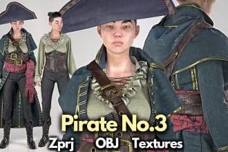 do sculpt 3d model, 3d character model for 3d printing with blender and zbrush