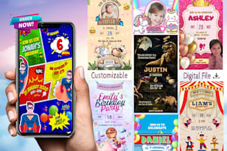 design digital birthday invitations for your child