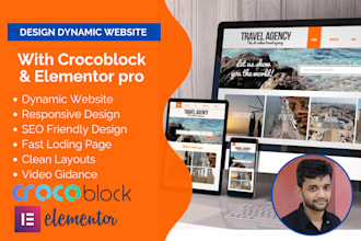 design dynamic wordpress website with elementor pro