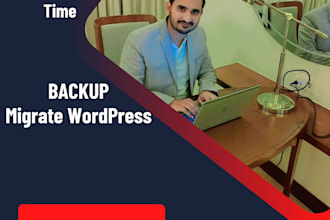 backup, migrate, transfer wordpress website in 1 hours