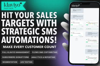 setup and optimize SMS marketing flows in klaviyo for your ecommerce brand