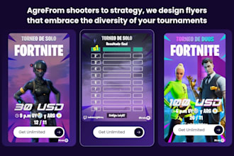 craft banners and spreadsheets for online gaming tournaments