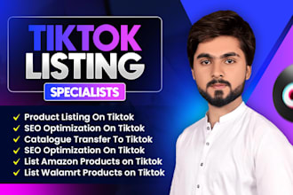 list products on tik tok, shop creation, product listing, virtual assistant