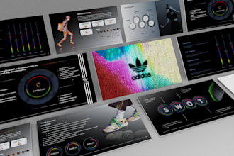 design a futuristic pitch deck powerpoint presentation