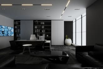 visualize office and workspace 3d interior design