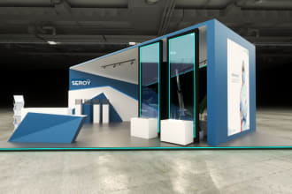 3d exhibition booth stall and stand design