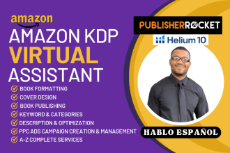 be amazon KDP books sales page virtual assistance VA