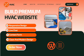 build a premium hvac, heating, air conditioning website