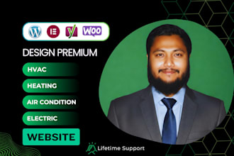 create a hvac, heating, air conditioning website