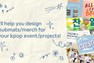 design kpop pubmats and merch for you