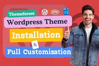 create responsive website using wordpress themeforest or develop and redesign