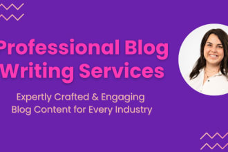 write professional, engaging blog posts for your business