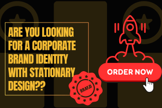 design corporate brand identity with stationary for you