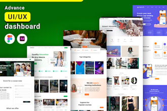 do aesthetic UI UX design, dashboard, mobile app, website in figma