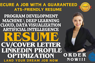 write UI UX cloud machine deep learning ai visualization program dev resume