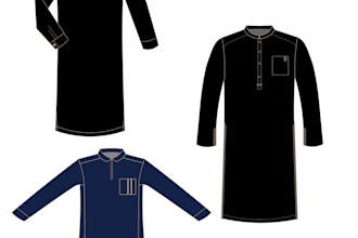 create mens wear thobe shirt tshirt