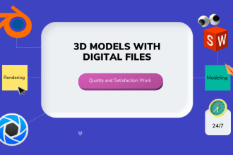 do 3d product design to manufacturing, mechanical models,rendering on solidworks