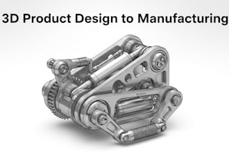 3d product design to manufacturing, mechanical models,rendering on solidworks