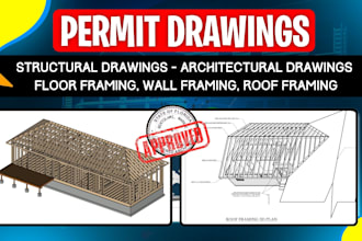 do uk and USA architectural permit drawings, structural engineering designs