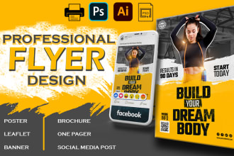 do professional  one pager flyer and social media marketing