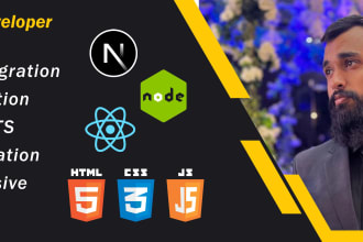 design and deploy your website using next js react node js