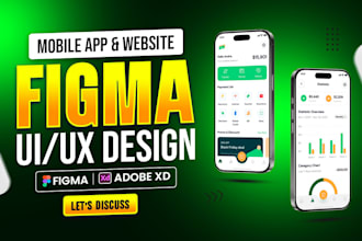 do UI UX design, mobile app ui ux design, website figma UI UX design