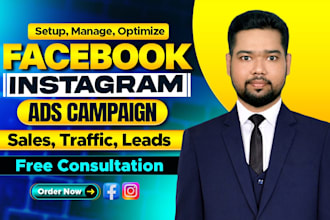 do facebook and instagram ads setup, manage and optimize to maximize business