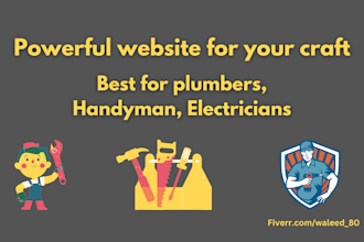 create powerful websites for handyman, roofers, plumbers, etc