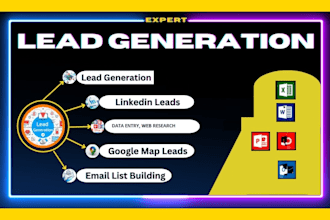 be your virtual assistant for leads generation, data collection, web research