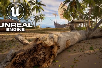 create realistic environment for you in unreal engine 5