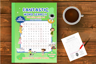 create niche based word search puzzle books for amazon KDP