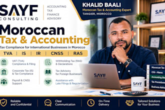 handle moroccan vat, corporate tax and withholding tax for foreign companies