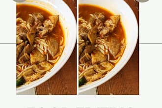 professionally edit your food photography and remove blemishes