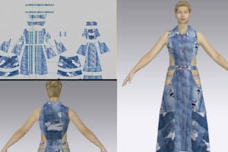 be sewing pattern maker pattern design PDF clothing pattern with clo 3d