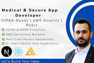build a hipaa ready medical or fintech web app with aws amplify and react
