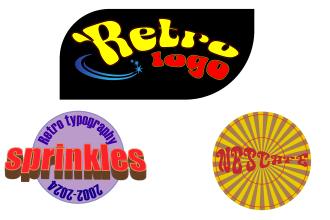 design retro, vintage, 70s, lettering, tshirt, and logo