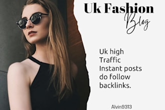do UK fashion and jewelry blog guest post on uk fashion sites