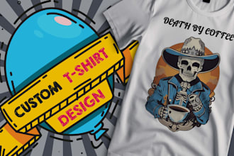 create custom tshirt design within 24 hrs