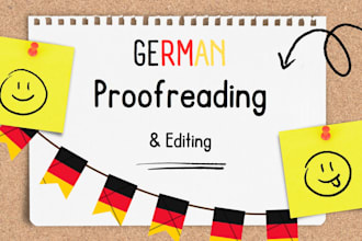 professionally proofread and edit your german text