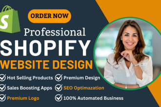 build automated shopify dropshipping store or passive income shopify website