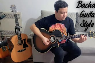 record bachata guitar style arrangement for your song