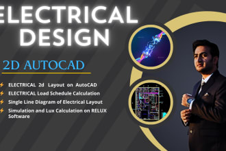draw electrical design in autocad,relux