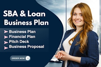 be a business plan writer for sba loan and bank loan