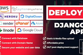 safely deploy django app on any server with high security