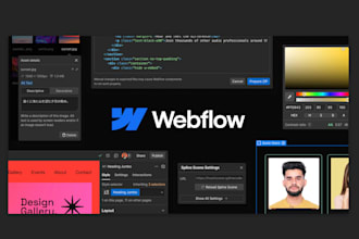 fix, customize and design a responsive webflow website in 24 hours