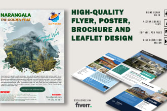 do visible flyer, poster, brochure, or leaflet design