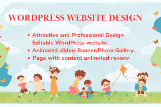 redesign childcare, daycare, kindergarten, school website