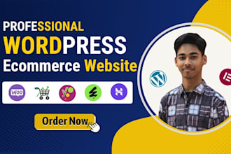 build wordpress ecommerce website design or woocommerce online store design