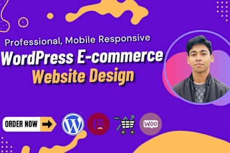 create wordpress ecommerce website design or woocommerce online store design